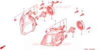 PHARE pour Honda JAZZ 250 2001