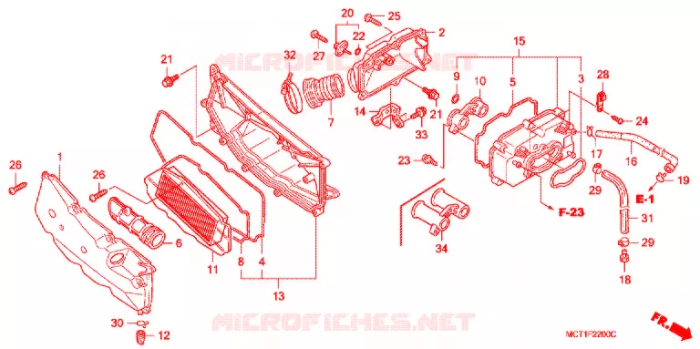 FILTRE A AIR Honda SCOOTER 600 SILVERWING 2002  FJS6002