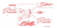 AUTOCOLLANTS pour Honda 50 SMART DIO 2002