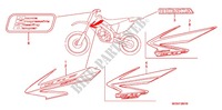 T (CRF450R6,7,8) pour Honda CRF 450 R RED 2008
