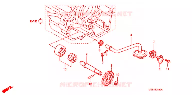 POMPE A HUILE Honda MOTO 450 CRF 2008  CRF450R8