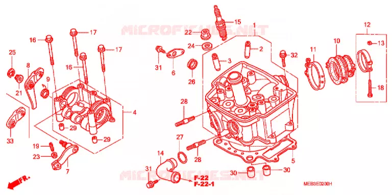CULASSE Honda MOTO 450 CRF 2003  CRF450R3