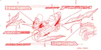AUTOCOLLANTS pour Honda FORZA 250 S ABS 2003