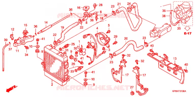 RADIATEUR Honda SCOOTER 250 FORZA 2003  NSS250C3