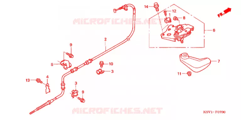 FREIN DE STATIONNEMENT Honda SCOOTER 250 FORZA 2005  NSS250A5_J