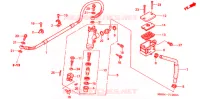 MAITRE CYLINDRE DE FREIN ARRIERE pour Honda SUPER HAWK 996 2005