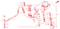 MAITRE CYLINDRE DE FREIN ARRIERE pour Honda XR 230 2005