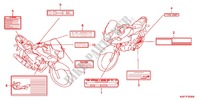 ETIQUETTE DE PRECAUTIONS (CBF125M9) pour Honda CBF 125 2009