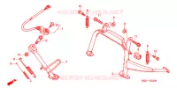 BEQUILLE pour Honda S WING 125 FES 2008