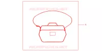 SAC INTERIEUR DE TOP CASE pour Honda S WING 125 FES 2008
