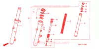 FOURCHE pour Honda PANTHEON 150 FES 2003
