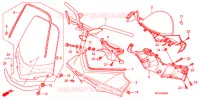 GUIDON   CARENAGE (FES1253 5) (FES1503 5) pour Honda PANTHEON 150 FES 2003