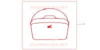 SAC INTERIEUR DE TOP CASE pour Honda PANTHEON 150 FES 2003