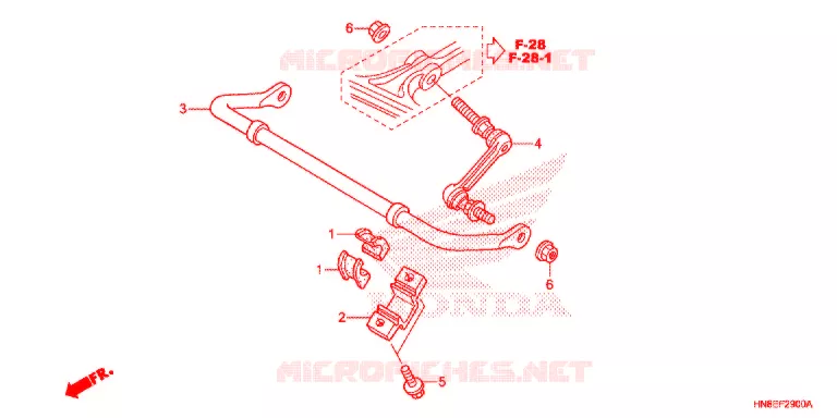 BARRE ANTI ROULIS Honda ATV 680 FOURTRAX 2016  TRX680FAG