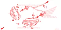 PHARE pour Honda TRX 250 FOURTRAX RECON Electric Shift 2016