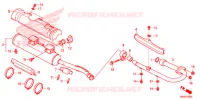 SILENCIEUX D'ECHAPPEMENT pour Honda TRX 250 FOURTRAX RECON Electric Shift 2016