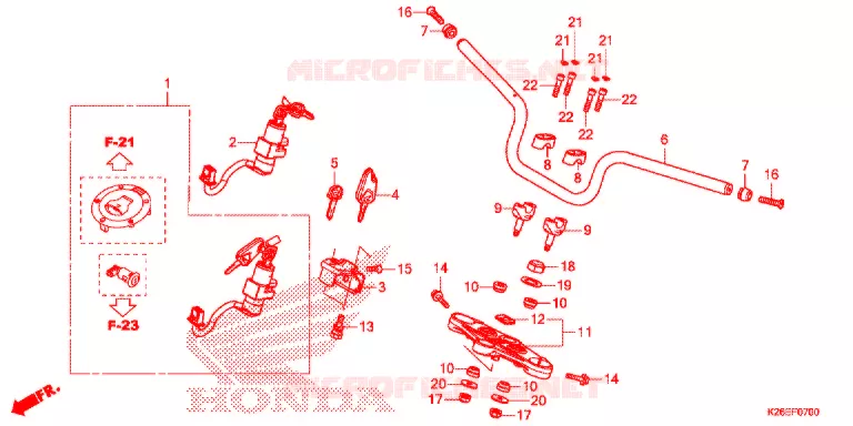 GUIDON Honda MOTO 125 MSX 2016  MSX125G