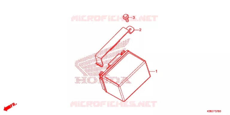 BATTERIE Honda MOTO 125 MSX 2016  MSX125G