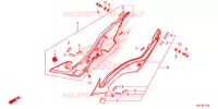 COUVERCLES LATERAUX pour Honda CBR 650 F ABS 2016