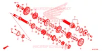 BOITE DE VITESSES pour Honda CBR 650 F ABS 2016