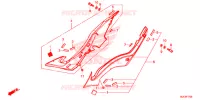 COUVERCLES LATERAUX pour Honda CBR 650 F ABS 2016