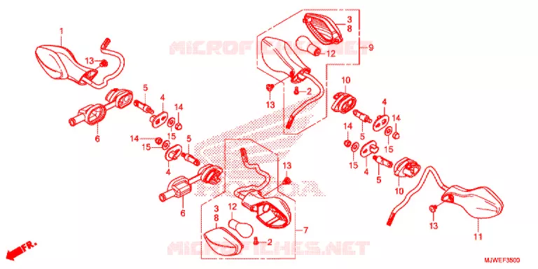 CLIGNOTANT Honda MOTO 500 CBR 2016  CBR500RG