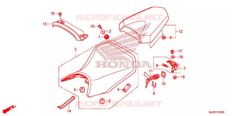 SELLE Honda MOTO 500 CBR 2016  CBR500RAG