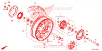 ROUE ARRIERE pour Honda CB 500 X ABS 2016