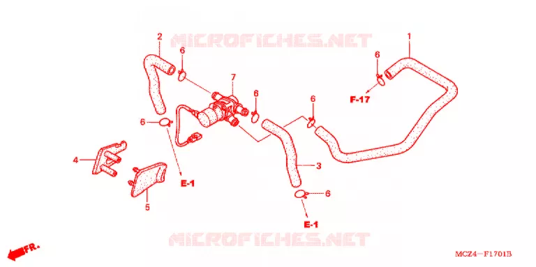 COMMANDE INJECTION D'AIR SOUPAPE Honda MOTO 900 HORNET 2007  CB900F7_A