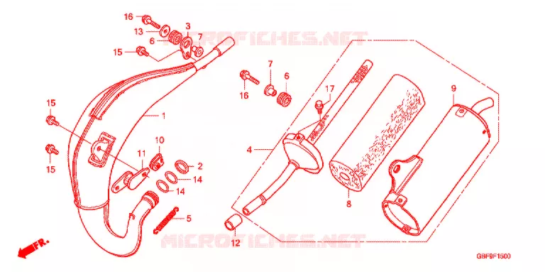 ECHAPPEMENT Honda MOTO 85 CR 2007  CR85R7