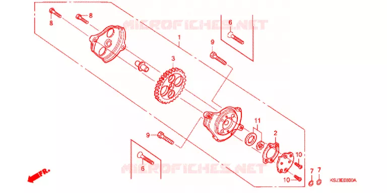 POMPE A HUILE Honda MOTO 100 CRF 2007  CRF100F7
