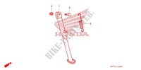 BEQUILLE LATERALE pour Honda CRF 150 F 2007
