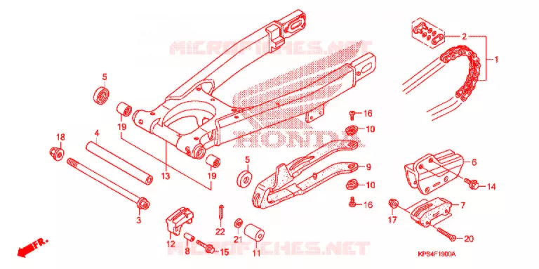 BRAS OSCILLANT Honda MOTO 230 CRF 2007  CRF230F7