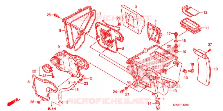 FILTRE A AIR Honda MOTO 230 CRF 2007  CRF230F7