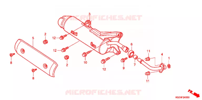 SILENCIEUX D'ECHAPPEMENT Honda SCOOTER 250 REFLEX 2007  NSS250A7_A