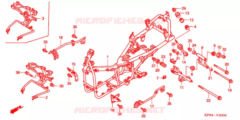 CADRE Honda SCOOTER 250 REFLEX 2007  NSS250AS7