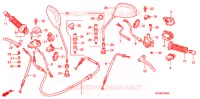 LEVIER DE GUIDON   CABLE   COMMODO pour Honda 50 SMART DIO Z4 2007
