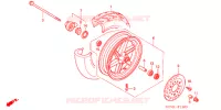 ROUE AVANT pour Honda 50 SMART DIO Z4 2007