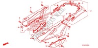COUVERCLES LATERAUX   ARRIERES pour Honda ST 1300 ABS 2007