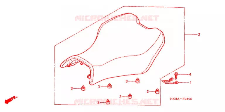 SELLE Honda ATV 680 FOURTRAX 2007  TRX680FGA7