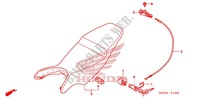SELLE pour Honda VFR 800 INTERCEPTOR RED 2007