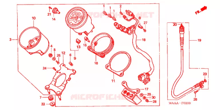 COMPTEUR Honda MOTO 1100 SHADOW 2007  VT1100C7