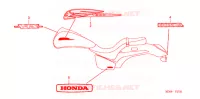 AUTOCOLLANTS pour Honda VTX 1300 C 2007
