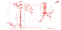 MAITRE CYLINDRE DE FREIN ARRIERE pour Honda VTX 1300 R 2007