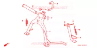 BEQUILLE pour Honda BIZ 125 SOMENTE PEDAL DE PARTIDA 2008