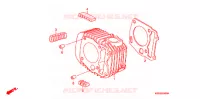 CYLINDRE (1) pour Honda BIZ 125 SOMENTE PEDAL DE PARTIDA 2008