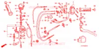 LEVIER DE GUIDON   CABLE   COMMODO ('06 '08) pour Honda TRX 450 R SPORTRAX Electric Start BLACK 2008