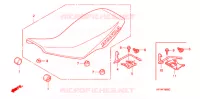 SELLE pour Honda TRX 450 R SPORTRAX Electric Start BLACK 2008