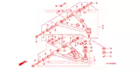 TRIANGLES AVANT pour Honda TRX 450 R SPORTRAX Electric Start BLACK 2008