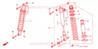AMORTISSEUR AVANT pour Honda TRX 450 R SPORTRAX Electric Start 2008